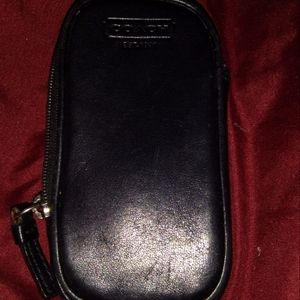 Coach Black Leather coin purse